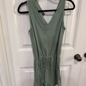 Mittoshop Sage Green Women's Shorts Romper